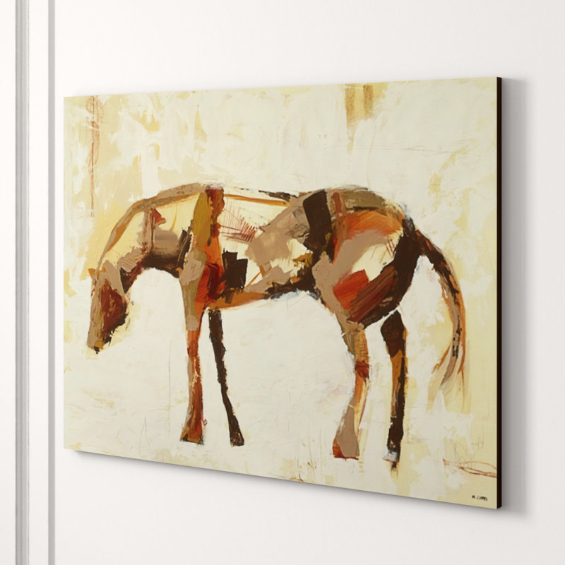 Standing Horse II Painting by Milton Coppo, Outdoor, 40" H x 53" W x 1.5" D