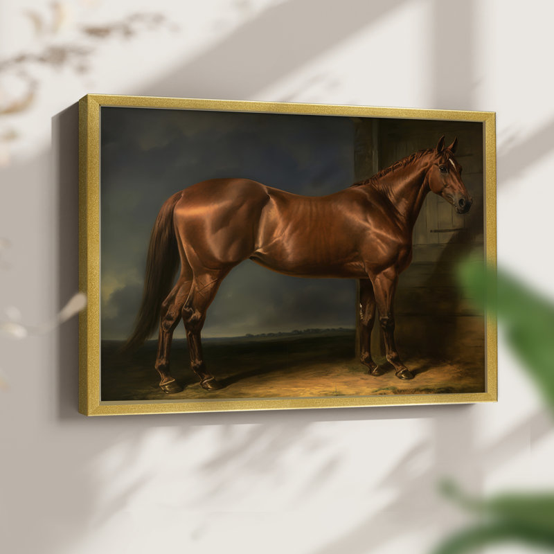 Wildlife Series-LVI -Framed Print - Restickable, 8" H x 10" W, Gold