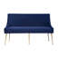 Causeuse en velours sans accoudoirs de 53,94 po Fleener-180791456