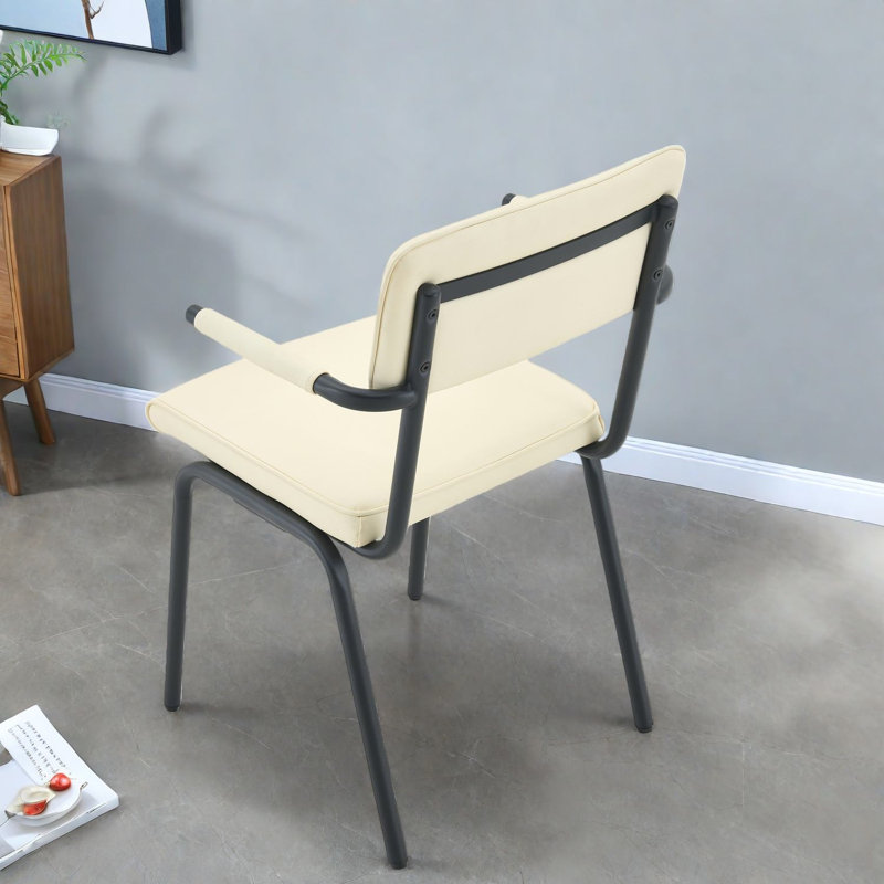 Chaises de salle à manger rembourrées modernes, cuir de qualité supérieure, conception peu encombrante pour la maison
