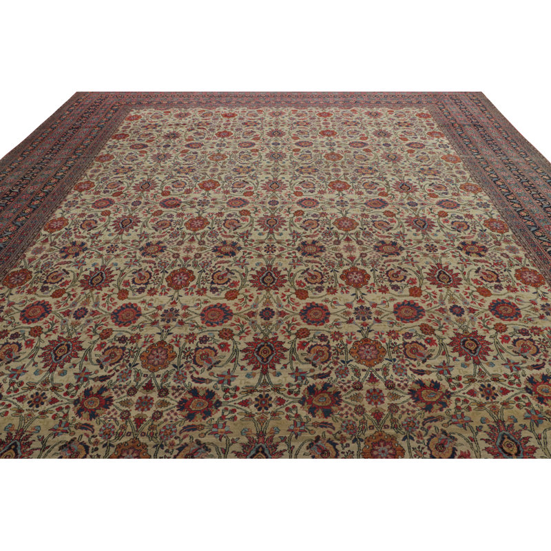 Antique One-of-a-Kind 13'8X16'7 Hand Knotted Area Rug