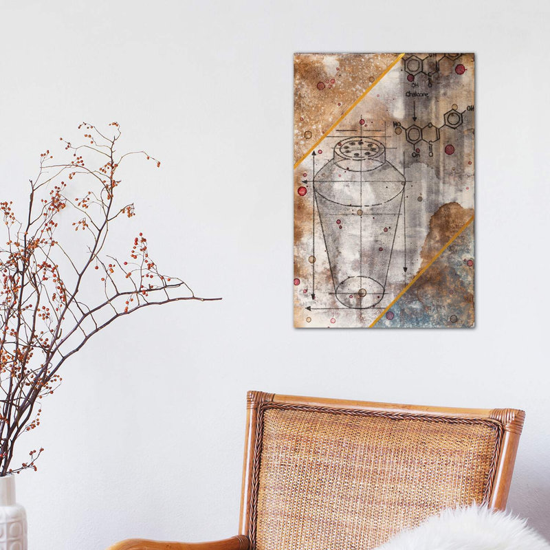 Shaker Chemical Reaction II by Taylor Smith - Wrapped Canvas Print, 30.48 cm H x 45.72 cm W