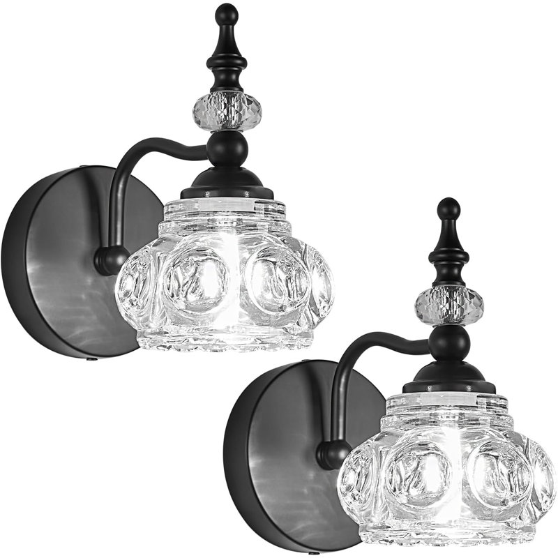 Aljet Corner Wall Light, Matte Black