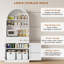 70 po de hauteur avec garde-manger arqué, armoires de rangement modernes avec tablettes ouvertes-1015314442