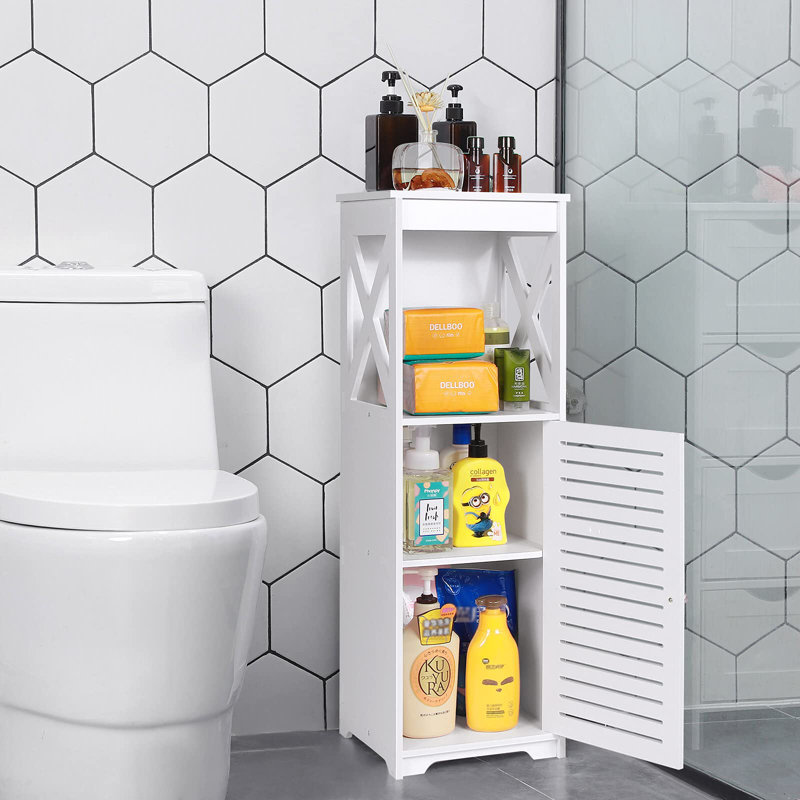 Aahana Plastic / Acrylic Bathroom Cabinet, Antique White