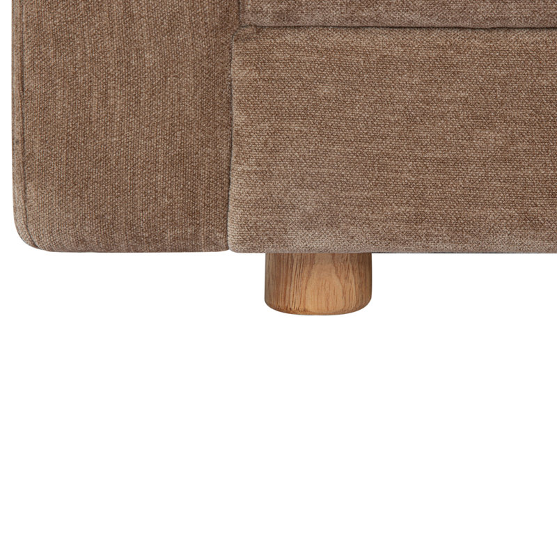 Bryn Upholstered Sectional, Camel Polyester, Right Hand Facing