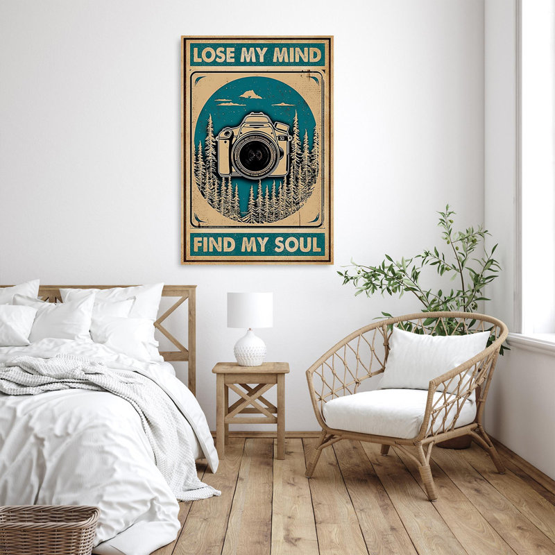 Caméra «Lose My Mind», impression rectangulaire sur toile tendue 1 pièce, H 14 po x l 11 po x P 1,25 po