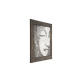 Antique Concrete Buddha Relief Wall Décor