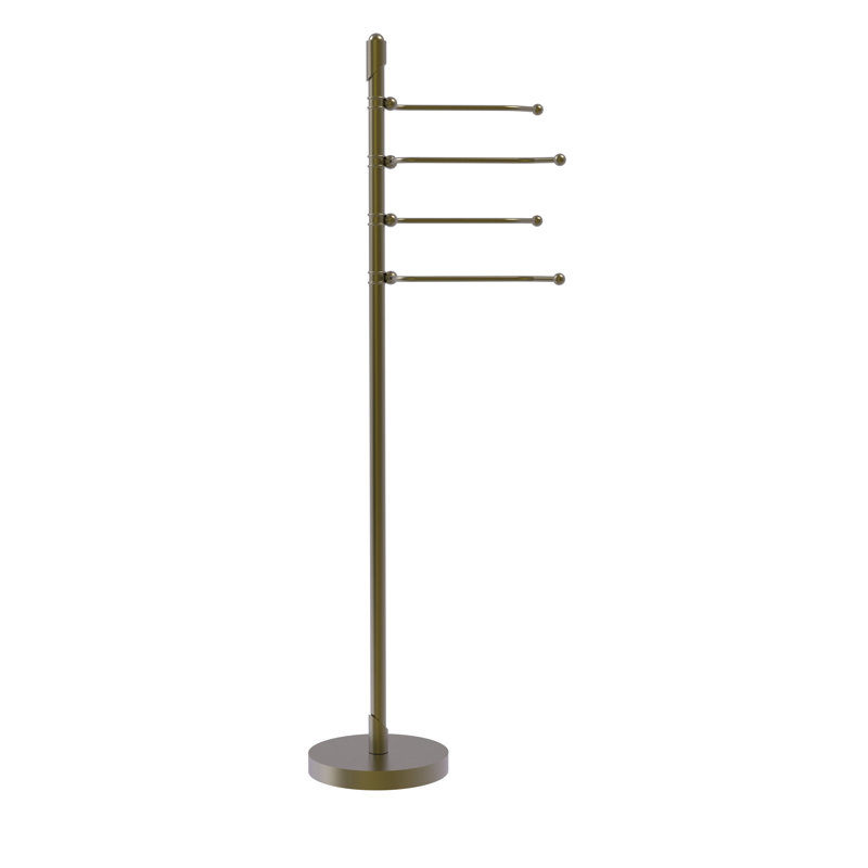 Soho Freestanding Towel Stand, Antique Brass