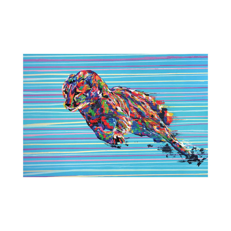 Cheetah - Speed Series by Tadaomi Kawasaki - Wrapped Canvas Painting, 152.5 cm H x 101.5 cm W