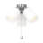 Generation Lighting Fan 3-light Dimmable Emile Ceiling Fan Light Kit in Brushed Nickel finish-690090425