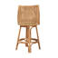 Tabouret de bar et de comptoir pivotant en rotin BhaGipuri 360-86454393
