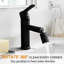 Tête de robinet de salle de bain pivotante à 360 degrés à l'épreuve des éclaboussures, double fonction 2 modes de jet d'eau, noir mat