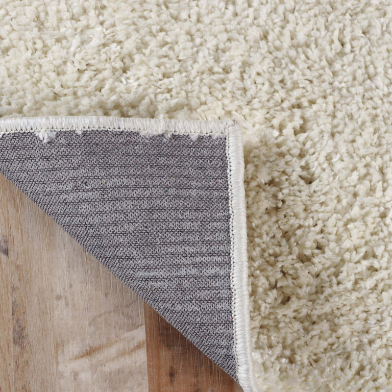 Arabella 4 x 6 Plush Shag Fuzzy Soft 100% Polypropylene Indoor Area Rug, Rectangle 4' x 6'