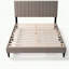 Lit plateforme tapissier Normsman Dove - Gris tungstène - Grand-60650044