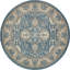 Tapis décoratif bleu oriental Linz-40278238