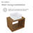 Concorde 24'' Wall-Hung Vanity In Natural Oak-98076201