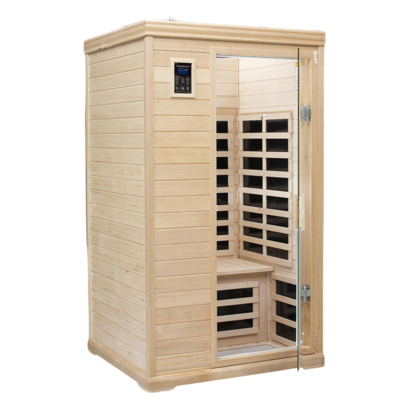 Sauna infrarouge lointain compatible avec la pruche du Canada pour 2 personnes KISRAIS