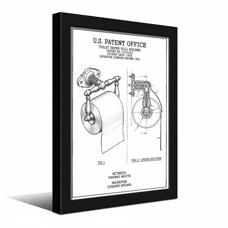Porte-papier hygiénique Bath & Laundry, H 24 po x l 16 po, Toile tendue, Ne s’applique pas