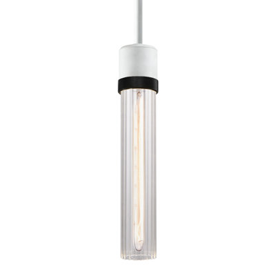 Luminaire suspendu cylindrique à 1 lumière Farella