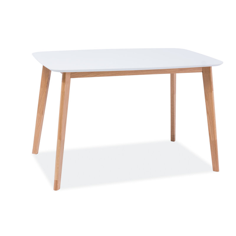Maribeth Dining Table, oak, white, 120x75