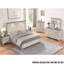 Lit à panneaux Roundhill Ken Furniture Walcott Touch, fini taupe vieilli-403302850