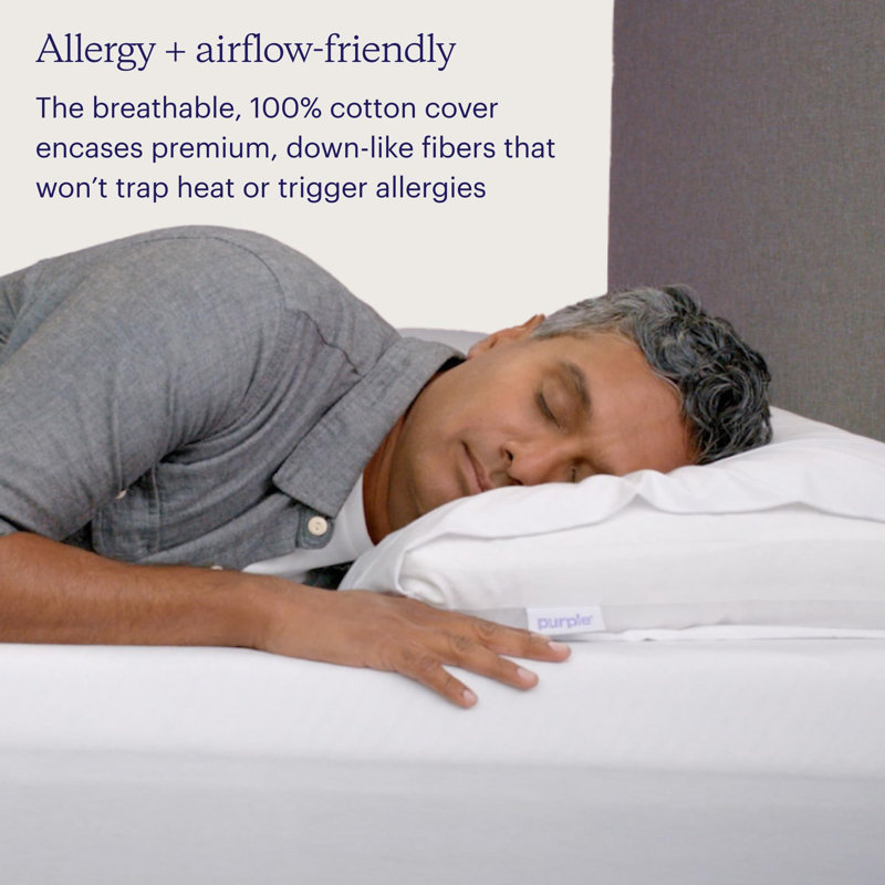 Purple Cloud Pillow, Standard