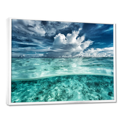 " Amazing Underwater Seascape And Clouds "