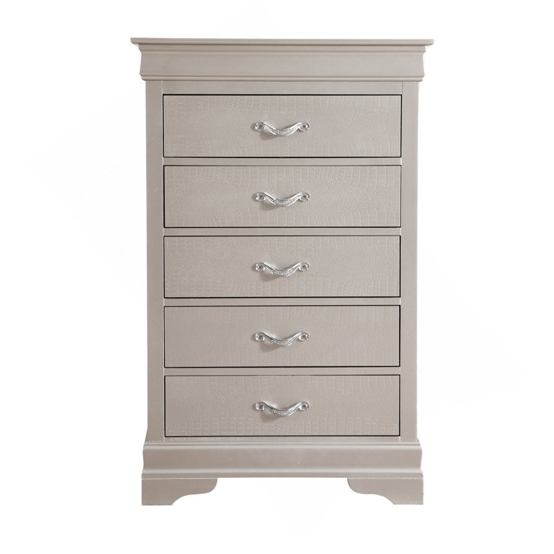 Commode Lorana G6500-CH, champagne argenté, Champagne