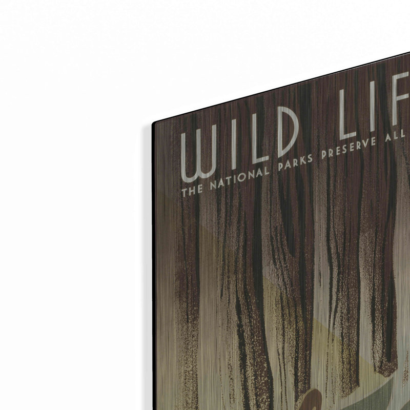 «Wild Life» par Stellar Design Studio, art mural en métal, H 16 po x l 12 po