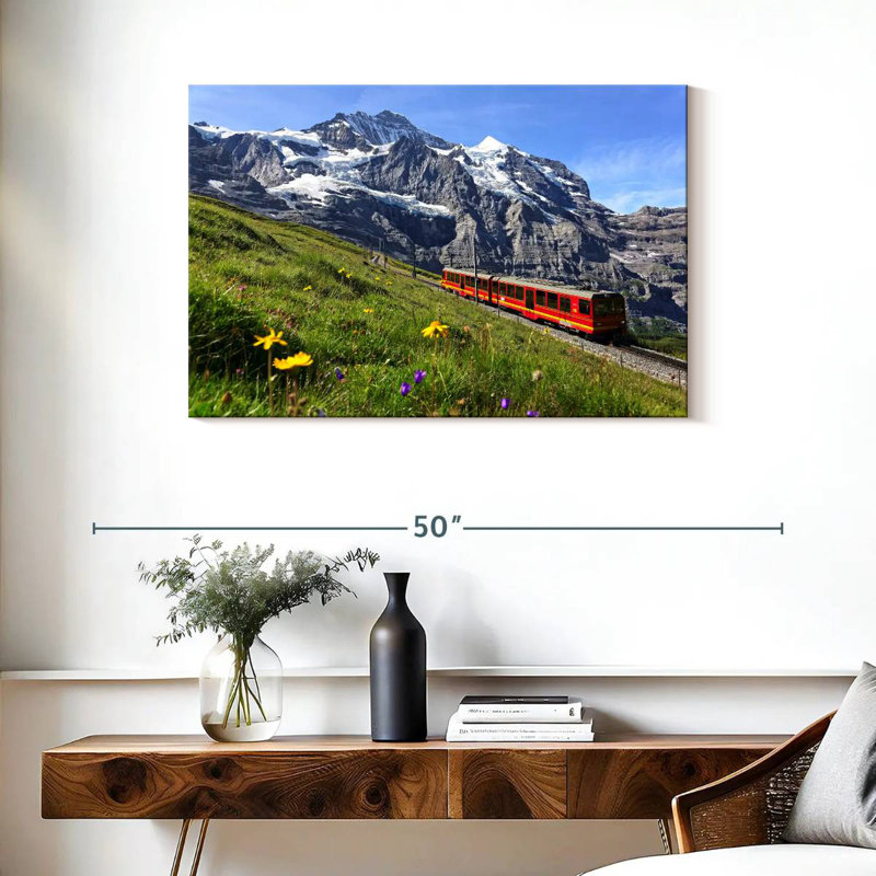 Chemin de fer Mehar Jungfrau, H 24 po x l 36 po