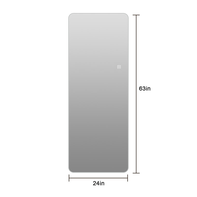 Miroir rectangulaire rétroéclairé