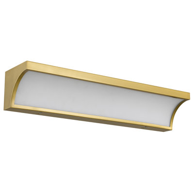 24-Inches Integrated Led Modern/Contemporary Bathroom Vanity Bar In Antique Brass, Bright And Maintenance-, 330 Lumens 12W, 3 Color Temperature Selectable, Dimmable With Compatible Dimmers, Silk
