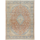 Antique One Of A Kind One-of-a-Kind 8'4" X 11'6" Hand Knotted Area Rug