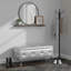 Banc de rangement rembourré élégant avec pieds en métal-870888353