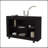 Wengue Console Table in Melamine with Open Storage