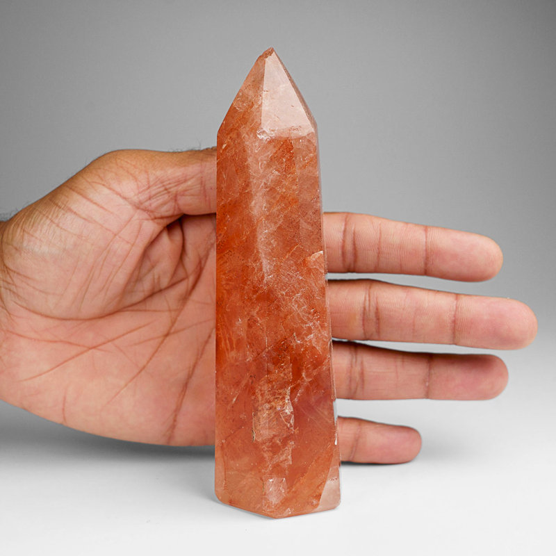 Genuine Polished Strawberry Quartz Point (.9 Lbs)
