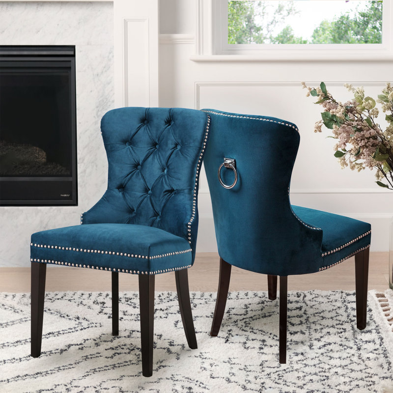 Chaise d'appoint Mejia, Bleu