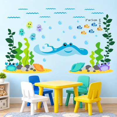 Nautical & Beach Non-Wall Damaging Wall Decal