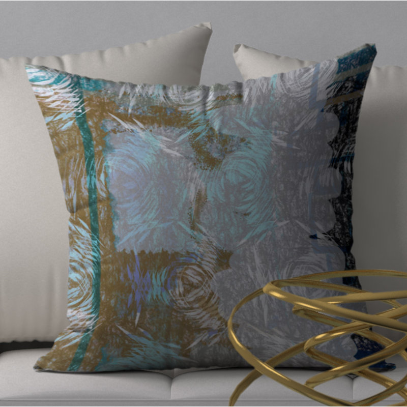 Housse de coussin carrée/insert, 18 po x 18 po