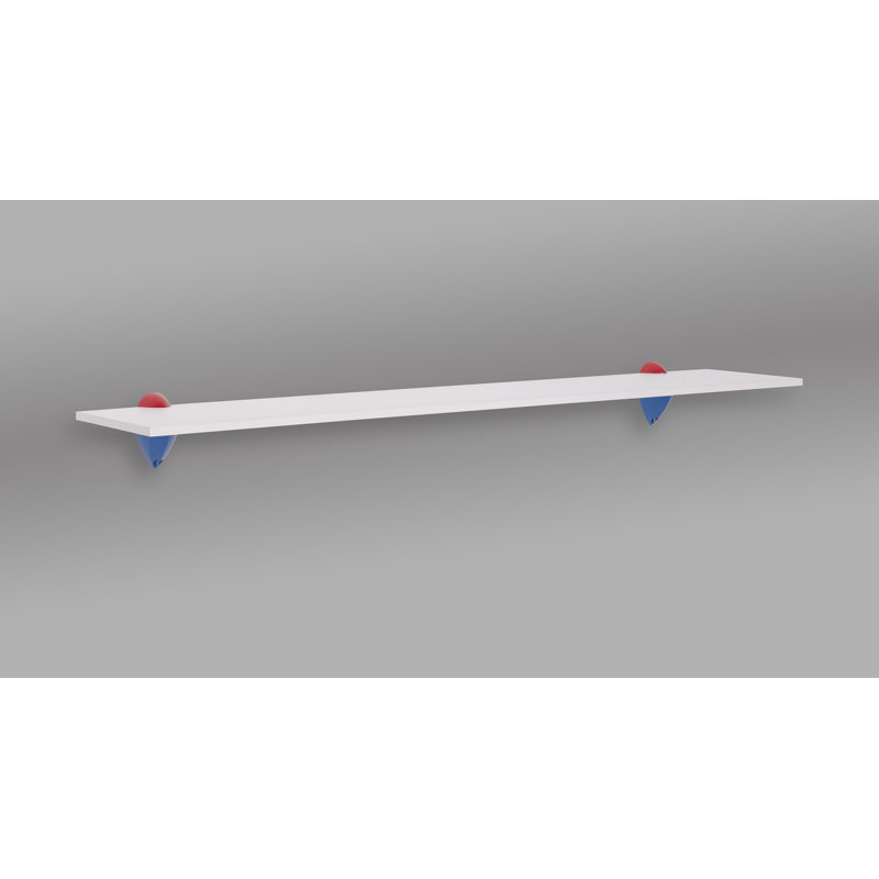 Bracket Shelf, Blue, 3.38" H x 36.00" W x 7.06" D