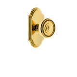 Grandeur Arc Plate Double Dummy with Soleil Door Knob