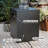  42-Inch Round Iron Propane Fire Pit Table with Tank Cover and Wind Guard,Dark Gray-1773554051
