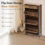 Armoire de rangement pour chaussures avec 3 tiroirs rabattables et 1 tiroir-1716100013