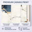 «White and Blue Luxury of Abstract Marble», ensemble d'art mural sur toile marbré abstrait de 3-129076759-129076758