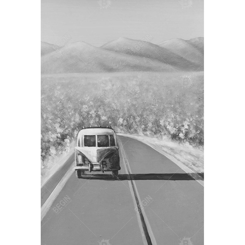 «Car On The Road Again» sur toile