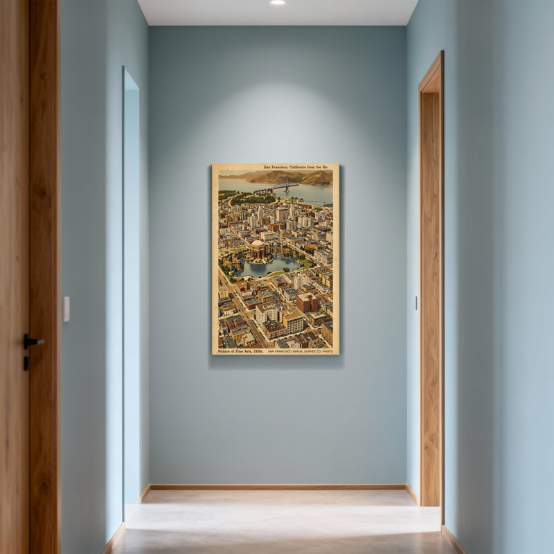 «Scenic & Cityscapes», vue aérienne de San Francisco, H 24 po x l 16 po