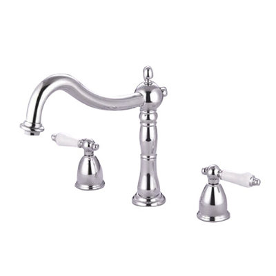 Heritage Double Handle Deck Mounted Roman Tub Faucet