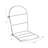 Arden Selections Oceantex Outdoor Adirondack Chair 2.5" Cushion-812986711
