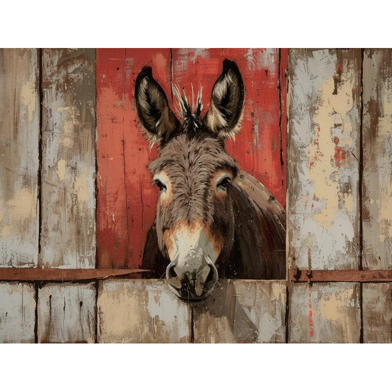 Donkey Animal Warm Room Darkening Curtain Pair, 40" W x 84" L
